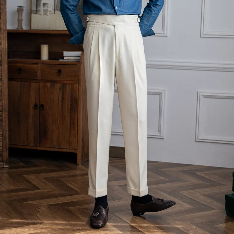 High Waist Suite Italian Trousers