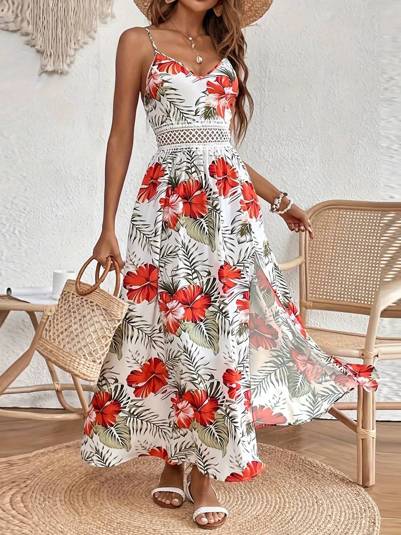 Tropical Breeze Summer Maxi Dress