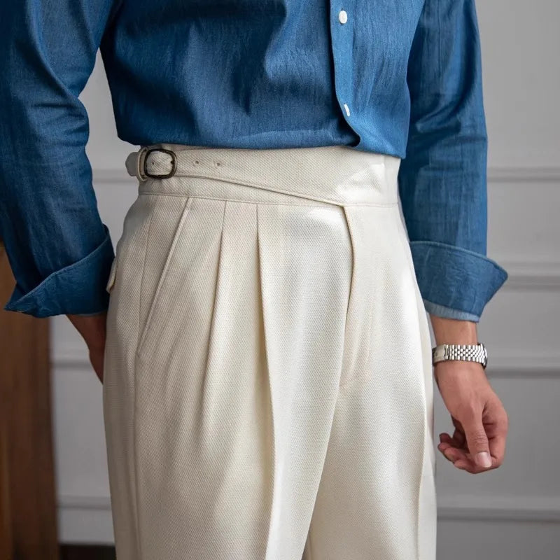 High Waist Suite Italian Trousers