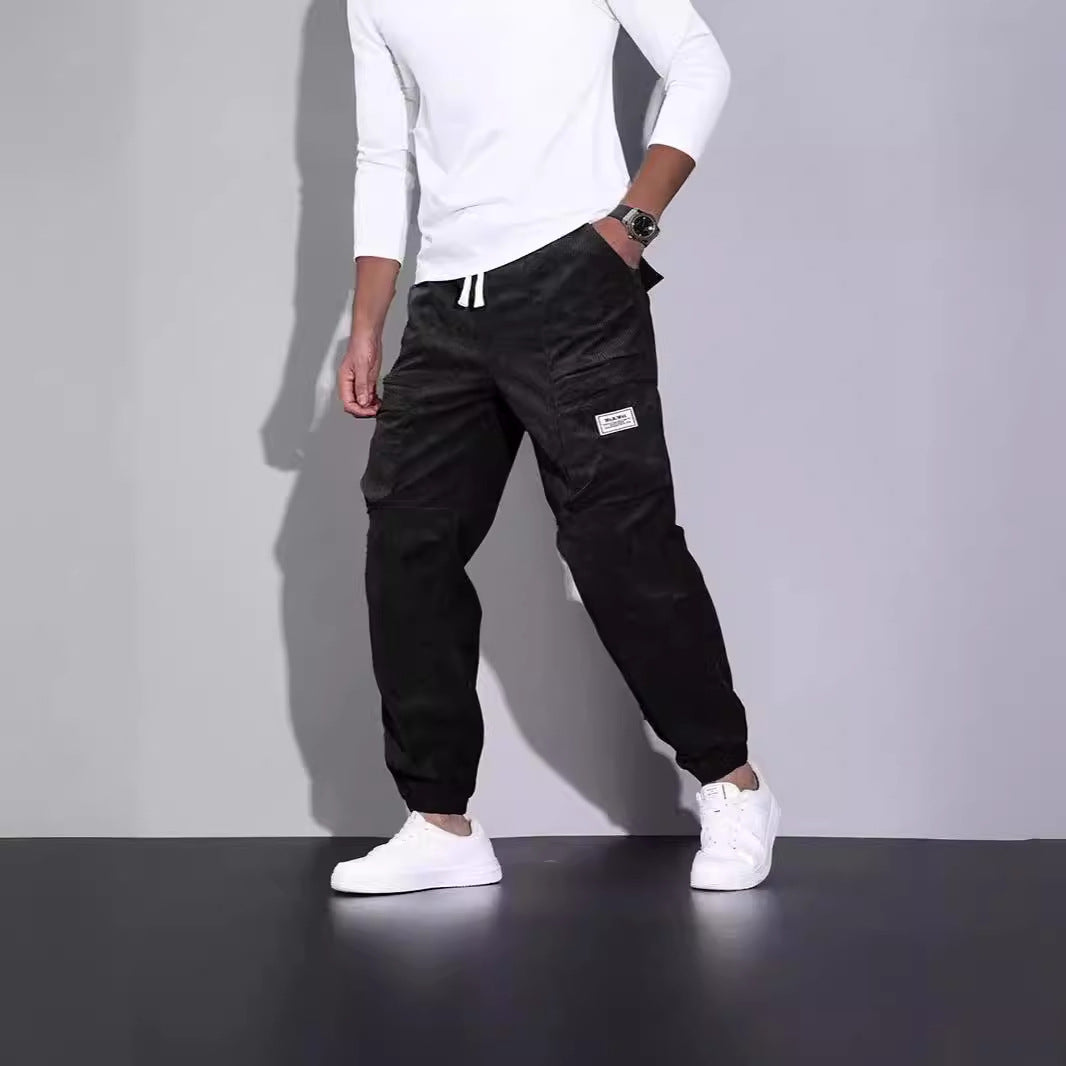 Corduroy Men's Loose Casual Overalls