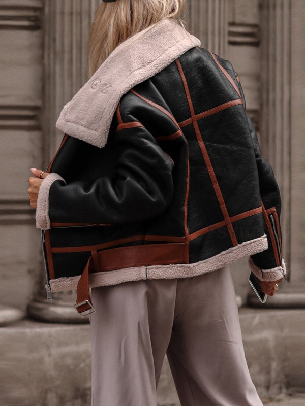 Street Style Lamb Wool Jacket