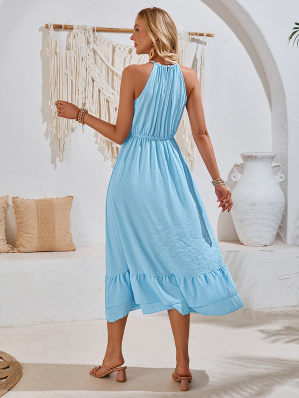 Halterneck V-Neck Grace Dress