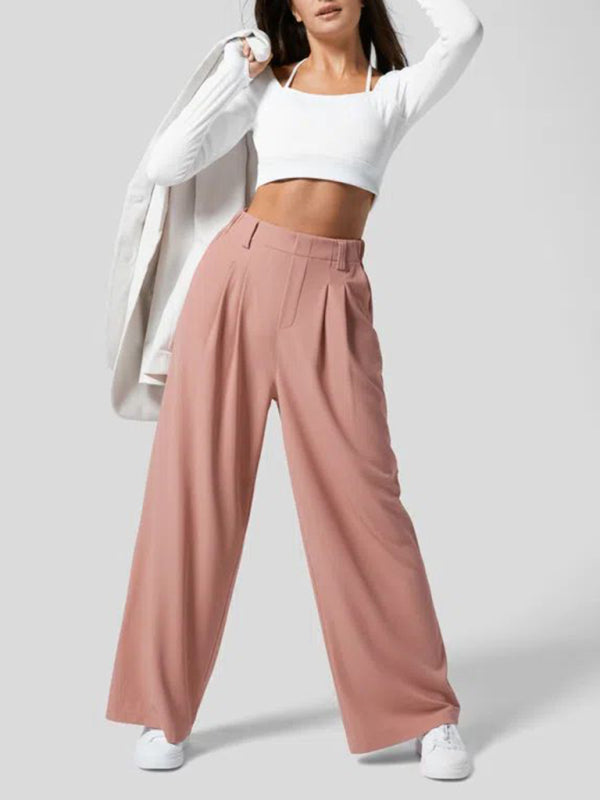 Relaxed Fit High Waist Trousers